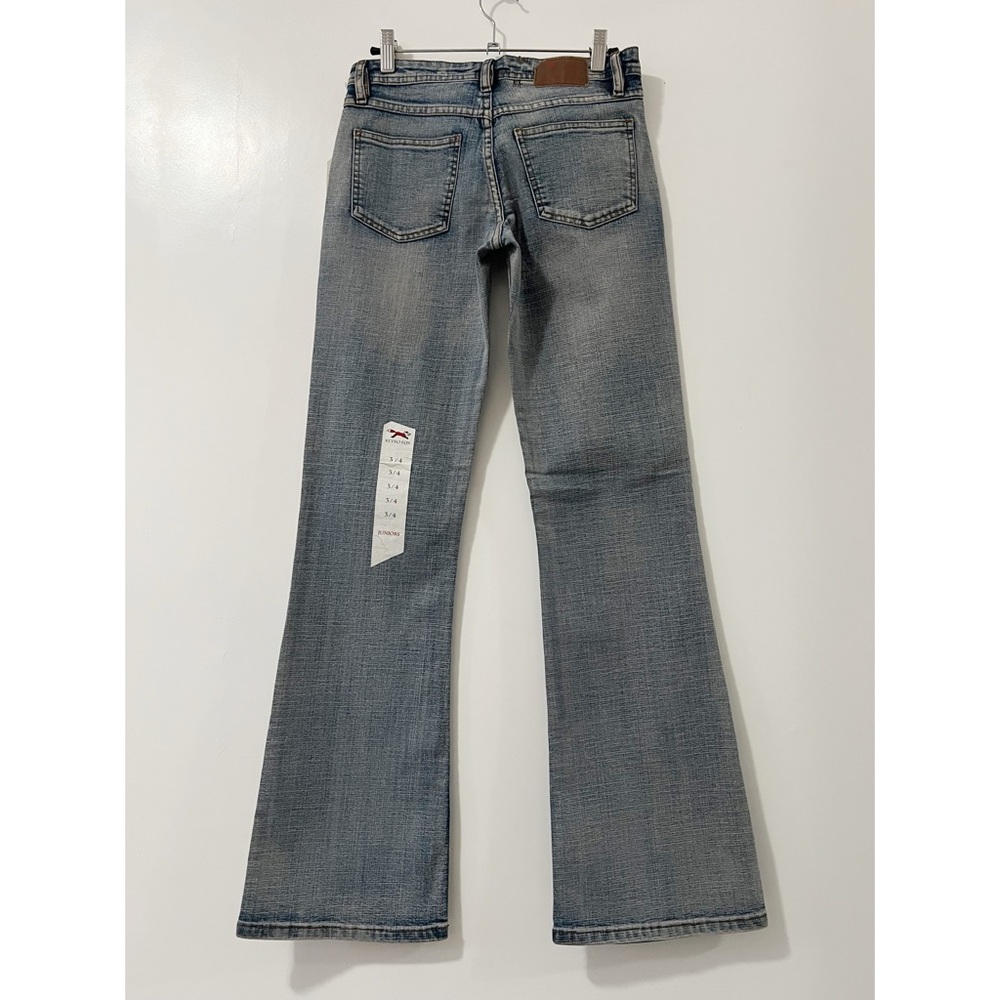 The Retro FOX Y2K Vintage Low Rise Lightwash Flare‎ Jeans Size 3/4 - Picture 4 of 6